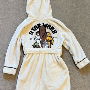 Star Wars Kids Robe - Cream (sz 6)